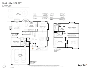 Aerial View of 6982 128a Street, Surrey, BC