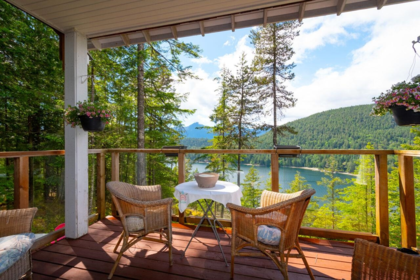 Front exterior of 1029 Center Bay Road, Gambier Island, BC