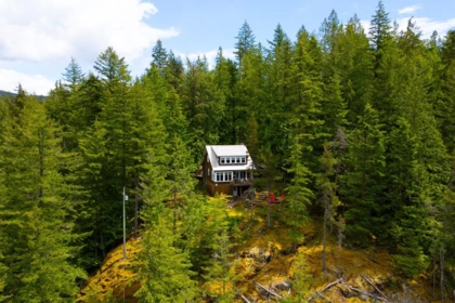 Aerial View of 1029 Center Bay Road, Gambier Island, BC