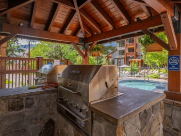 Outdoor Kitchen Photo of 221 2202 Gondola Way, Whistler, BC