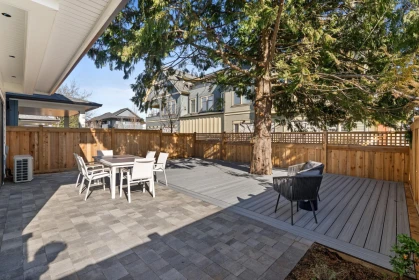 Aerial View of 3411 Chatham Street, Richmond, BC