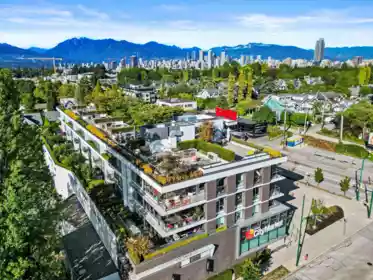 Aerial View of 312 2118 W 15th Avenue, Vancouver, BC