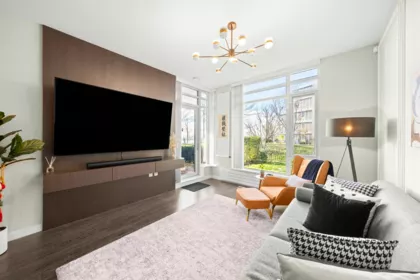 106 3188 Riverwalk Avenue, Vancouver, BC, South Marine — 2 bed apartment/condo for sale