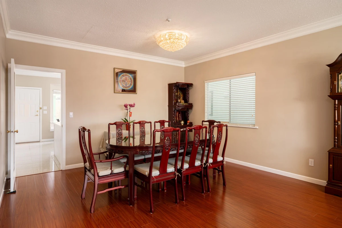 Dining Area Photo of 8162 Haig Street, Vancouver, BC