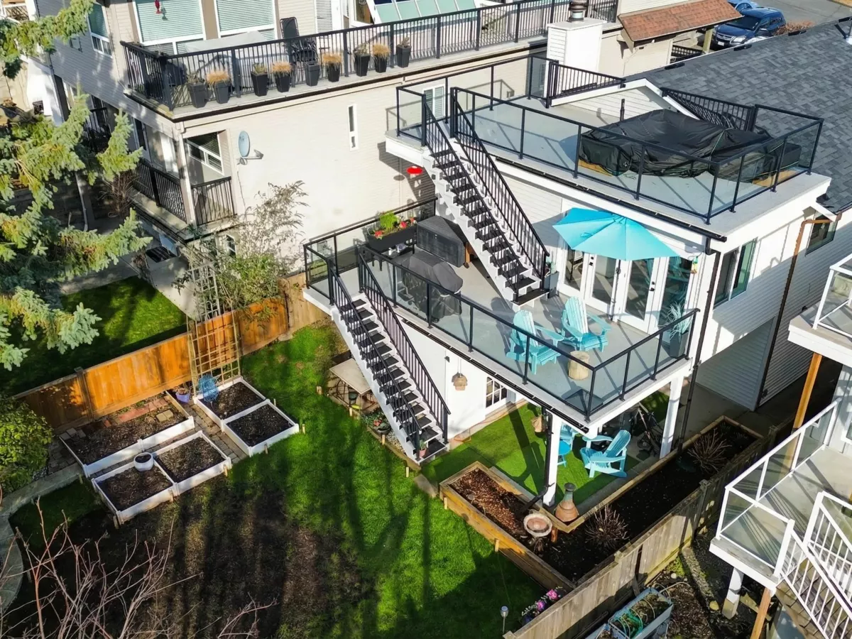 Aerial View of 965 Keil Street, White Rock, BC