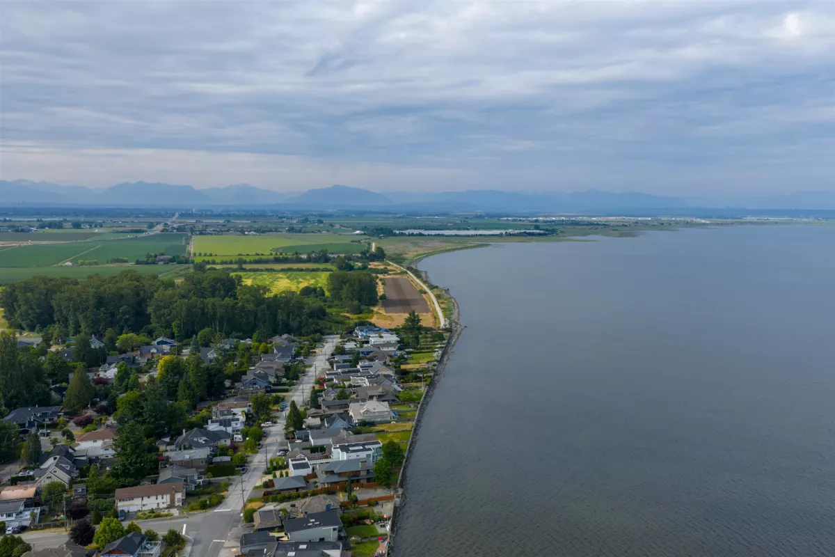 Aerial View of 1616 Braid Road, Delta, BC