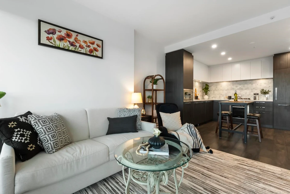 Living Room Photo of 2504 2425 Alpha Avenue, Burnaby, BC