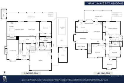 Aerial View of 18816 121b Avenue, Pitt Meadows, BC