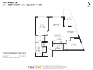 Aerial View of 2301 3093 Windsor Gate, Coquitlam, BC
