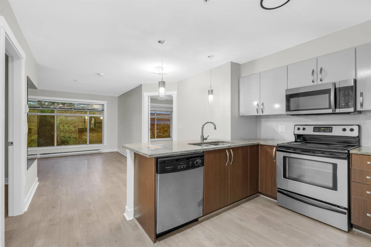 Dining Area Photo of 211 13555 Gateway Drive, Surrey, BC