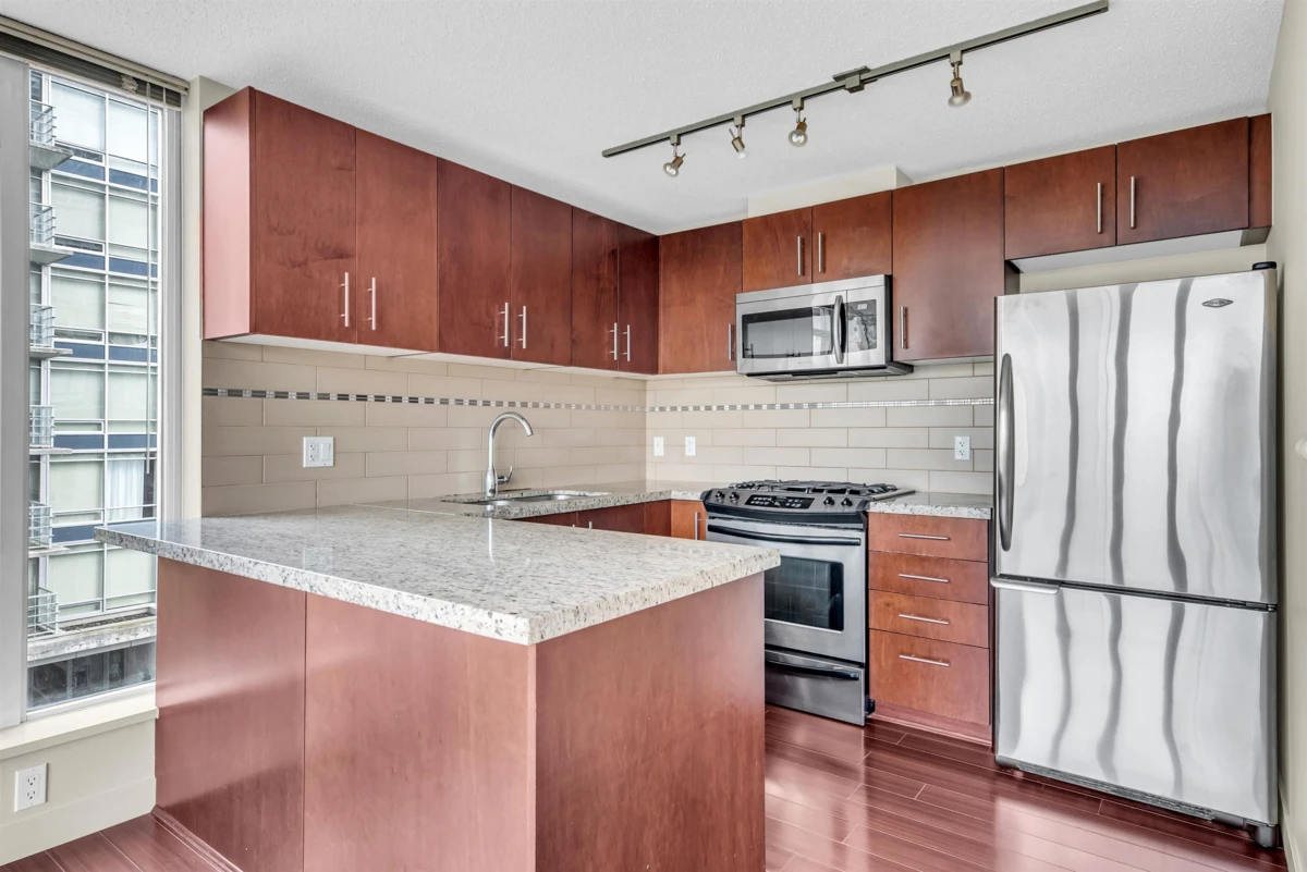 Living Room Photo of 703 8288 Lansdowne Road, Richmond, BC