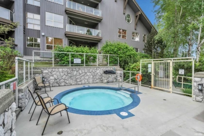 Outdoor Deck Photo of 103 4800 Spearhead Drive, Whistler, BC