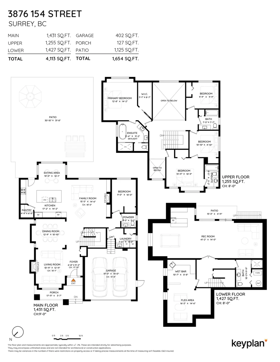 Living Room Photo of 3876 154 Street, Surrey, BC