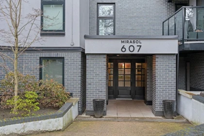 Aerial View of 203 607 E 8th Avenue, Vancouver, BC