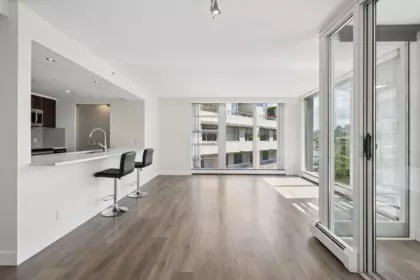 Kitchen Island Photo of 501 1228 Marinaside Crescent, Vancouver, BC