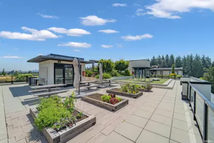 Aerial View of 406 4408 Cambie Street, Vancouver, BC