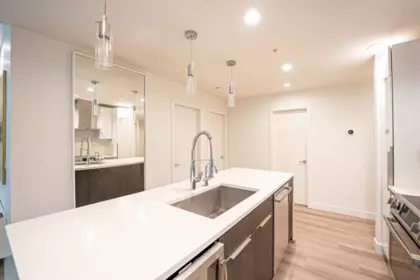 Kitchen Island Photo of 105 733 W 3rd Street, North Vancouver, BC