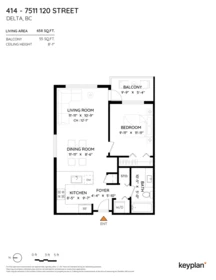 414 7511 120 Street, Delta, BC, Delta — Apartment/Condo for sale