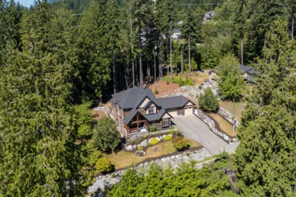 Aerial View of 2475 Leggett Drive, Port Moody, BC