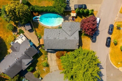 Aerial View of 9146 118 Street, Delta, BC