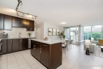 Living Room Photo of 503 660 Nootka Way, Port Moody, BC