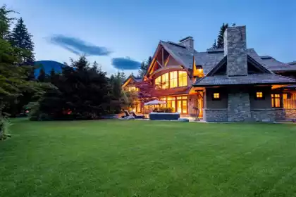 Aerial View of 6693 Tapley Place, Whistler, BC