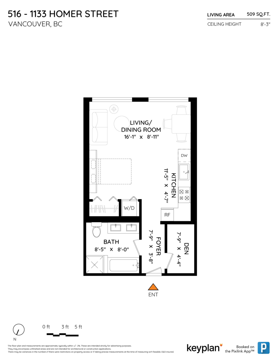 Laundry Room Photo of 516 1133 Homer Street, Vancouver, BC