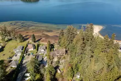 Aerial View of 6283 Sechelt Inlet Road, Sechelt, BC
