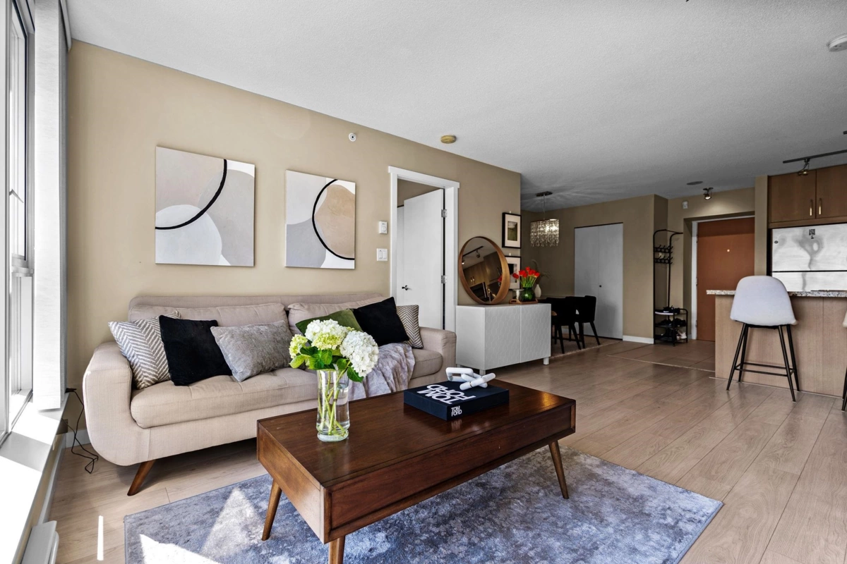 Living Room Photo of 1009 660 Nootka Way, Port Moody, BC