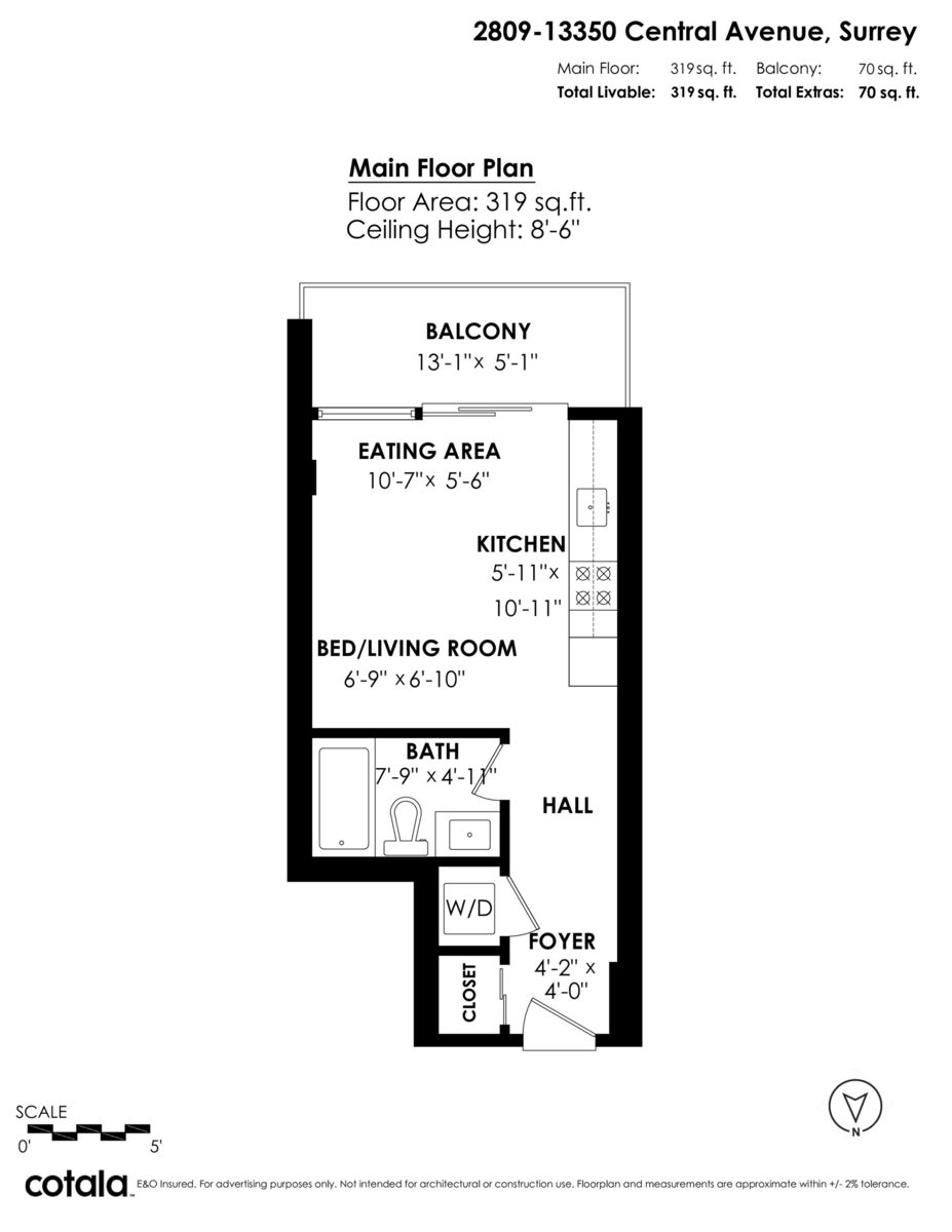 Guest Bathroom Photo of 2809 13350 Central Avenue, Surrey, BC