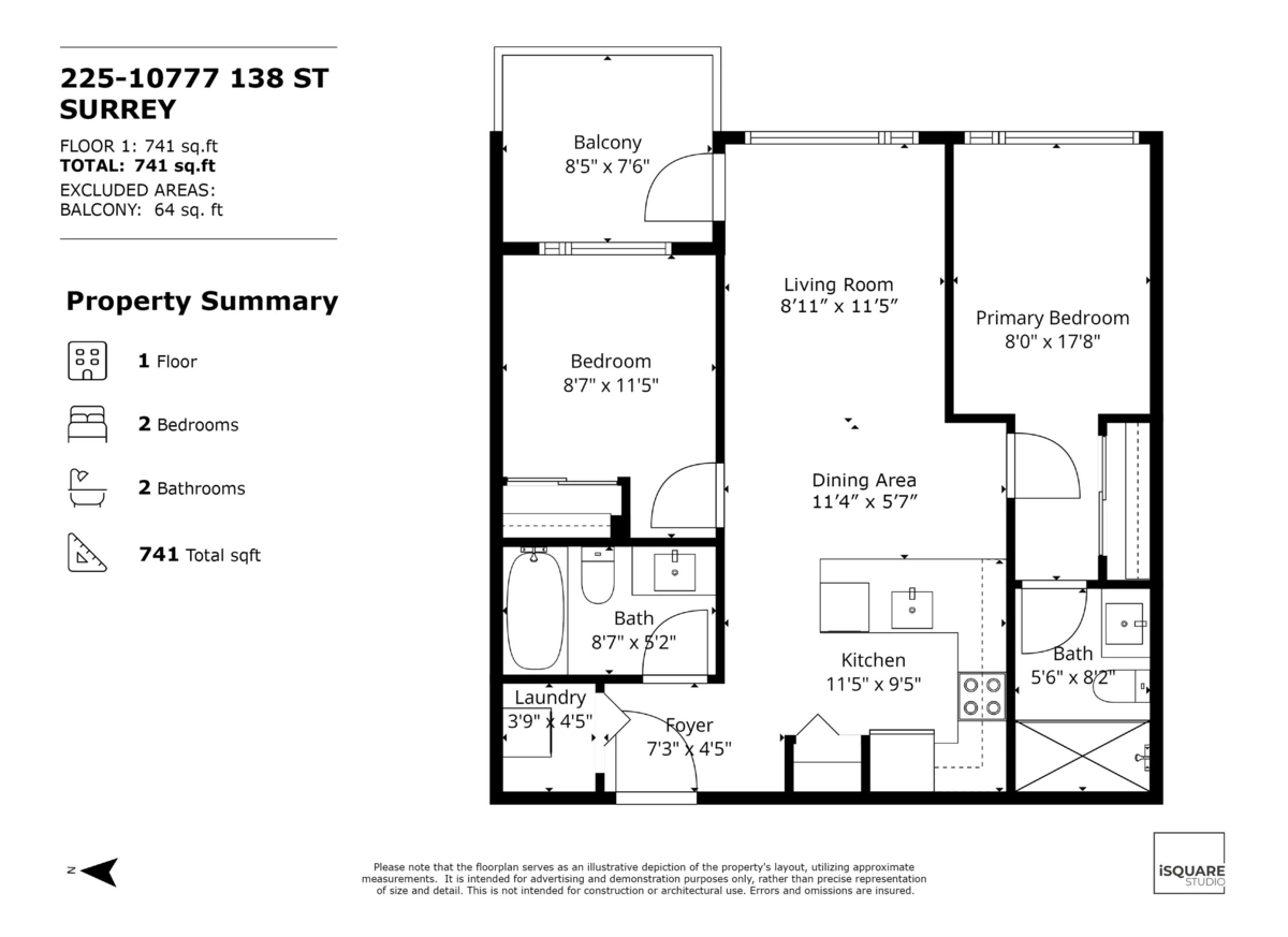 Aerial View of 225 10777 138 Street, Surrey, BC