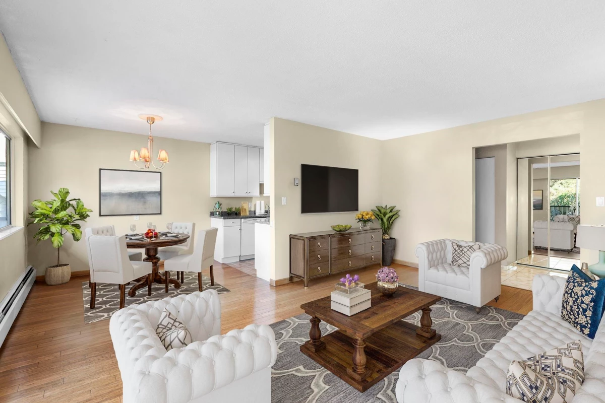Living Room Photo of 54 912 Premier Street, North Vancouver, BC