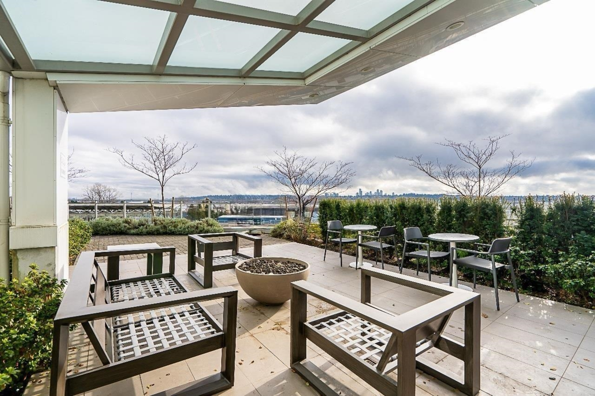 Outdoor Patio Photo of 408 258 Nelson's Court, New Westminster, BC