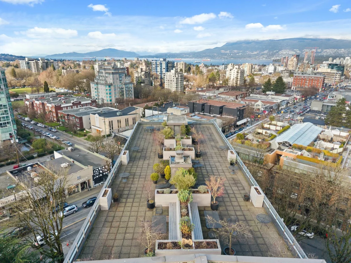 Exterior Rear Photo of 320 1445 Marpole Avenue, Vancouver, BC