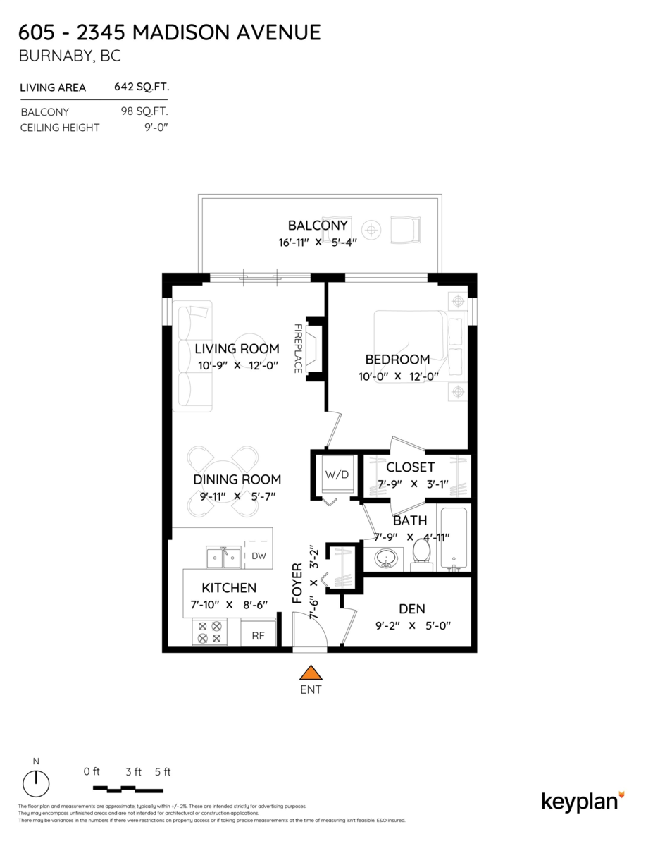 Aerial View of 605 2345 Madison Avenue, Burnaby, BC