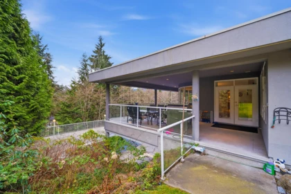 Aerial View of 1075 Thomson Road, Anmore, BC
