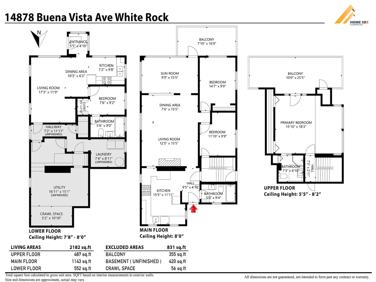 Family Room Photo of 14878 Buena Vista Avenue, White Rock, BC