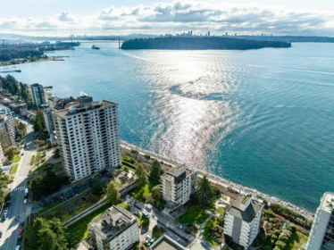 Aerial View of 203 2090 Argyle Avenue, West Vancouver, BC
