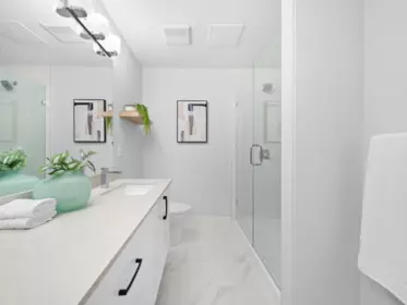 Powder Room Photo of 10 9688 182a Street, Surrey, BC