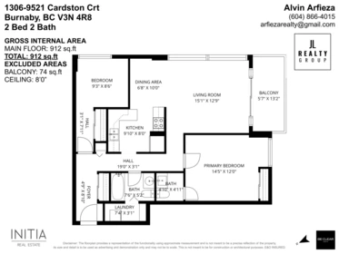 Garage Interior Photo of 1306 9521 Cardston Court, Burnaby, BC