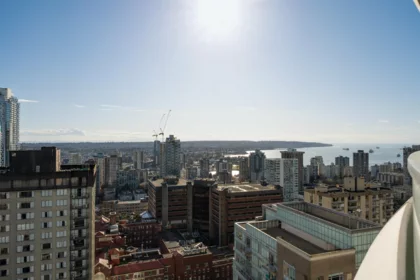 Aerial View of 2802 1033 Nelson Street, Vancouver, BC