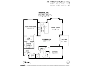 405 10455 University Drive, Surrey, BC, Surrey — Apartment/Condo for sale