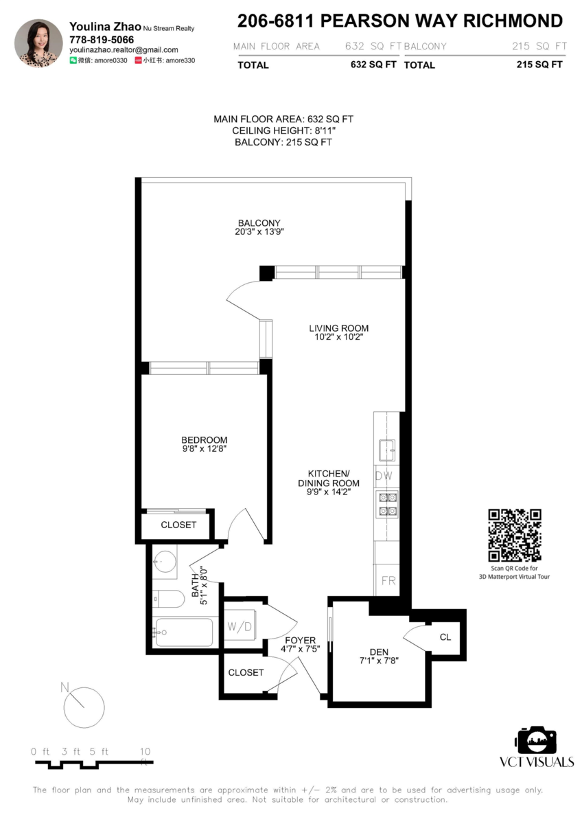 Exterior Rear Photo of 206 6811 Pearson Way, Richmond, BC