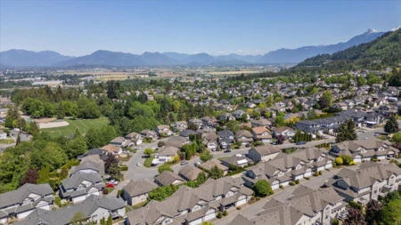 Aerial View of 64 46360 Valleyview Road, Chilliwack, BC