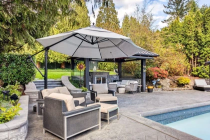Aerial View of 805 Rochester Avenue, Coquitlam, BC
