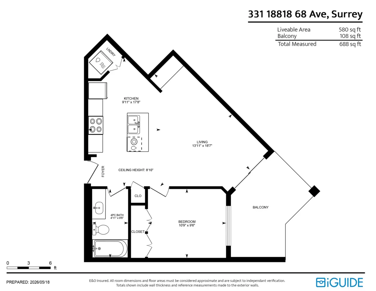 Living Room Photo of 331 18818 68 Avenue, Surrey, BC