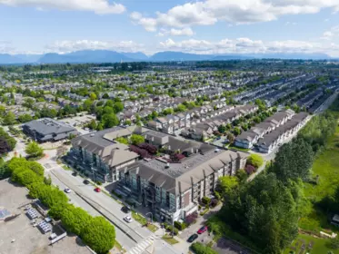 Aerial View of 331 18818 68 Avenue, Surrey, BC