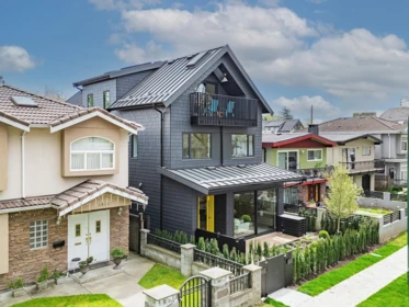 Aerial View of 4956 Chester Street, Vancouver, BC