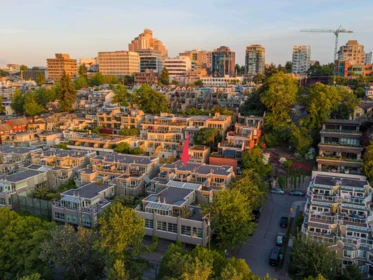 Aerial View of 2218 Spruce Street, Vancouver, BC