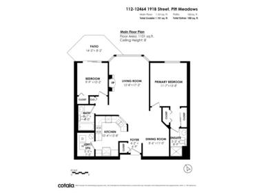 Backyard Photo of 112 12464 191b Street, Pitt Meadows, BC